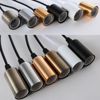 Douille moderne lumière rétro, E27, E14, simple, support de lampe, lampe suspendue