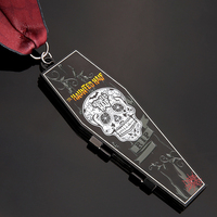 Fabricant de médaillons, médaillon en métal de haute qualité, design Halloween, forme personnalisée, médaillon amusant de dessin animé personnalisé