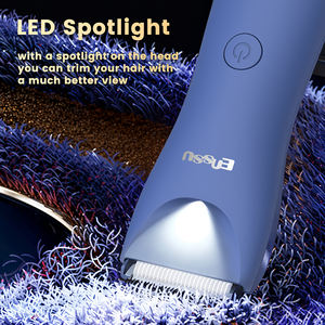 Recortadora de ingle recargable con pantalla LED ENSSU, cortadora de pelo corporal, cuchilla de cerámica reemplazable, recortadora de pelo corporal con Base de carga - Product Image 3