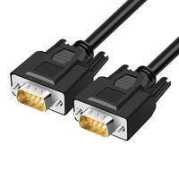 DB9 9Pin RS232 Serial Macho a macho Convertidor Cable de extensión Conductor de cobre con aislamiento de PVC para aplicaciones de automóviles