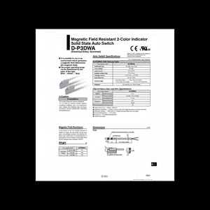 SMC Pneumatics Auto Switch D-P3DWAZ un produit haute performance dans la catégorie des commutateurs automatiques - Product Image 1