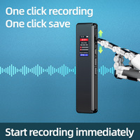 Ligne d'enregistreur vocal longue distance à réduction de bruit Smart HD dans l'entrée audio Écran de 1 pouce Enregistreur vocal intelligent AI