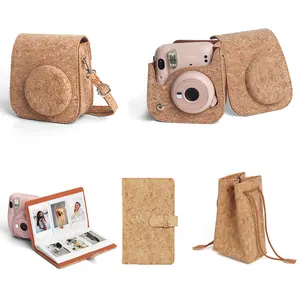 Borsa per fotocamera donna in pelle PU fotocamera istantanea Fujifilm Instax Mini 9 11 / Mini 8 film