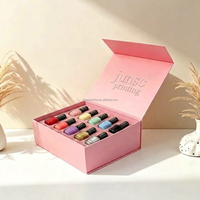 Boîtes en carton rigide colorées écologiques avec logo UV de haute qualité, fabriquées en Chine, pour emballage de vernis à ongles