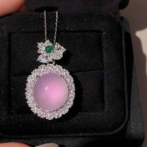 Collar con Colgante de Margarita Estilo Coreano en Plata de Ley S925, Lujoso y Ligero, con Capas de Flores y Diamantes para Colgantes y Dijes - Product Image 2