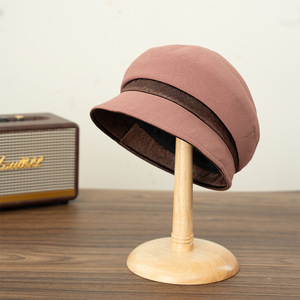 Fashionable Beret Women's Hat Alpaca Wool Spring Autumn Sun Protection Fisherman Hat For Middle Aged And Elderly - Product Image 1