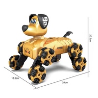 KK 360 Grad Fernbedienung Roboter Stunt Hund Geste Uhr Auto Spielzeug mit Lichtern Musik 2,4 GHz Frequenz USB-Kabel enthalten