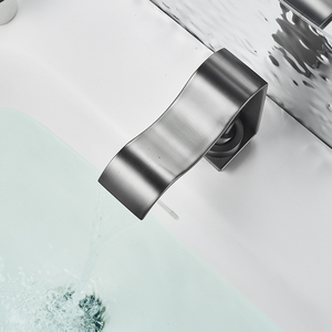 Mới cao sang trọng sóng thiết kế duy nhất-lỗ lưu vực vòi nóng lạnh Brass rửa <span class=keywords><strong>Mixer</strong></span> vòi Chrome mạ phòng tắm duy nhất <span class=keywords><strong>tap</strong></span> - Product Image 6