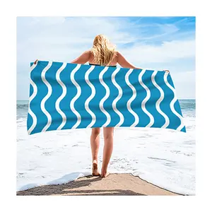 Serviette de plage en microfibre au design doux populaire meilleure vente personnalisée serviette de plage confortable imprimée de logo personnalisé imprimé de dessin animé