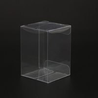 Petite boîte cadeau en plastique pour éponges de maquillage Blender Puffs Boîtes d'emballage en PVC Boîte de Noël avec logo personnalisé
