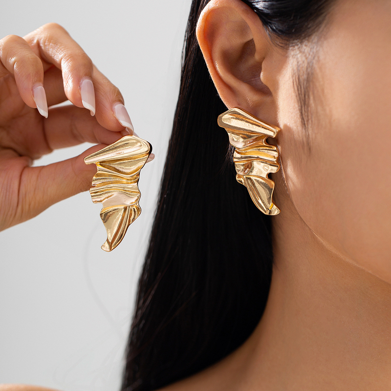Stainless Steel Layered Chunky Circle Stud