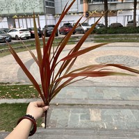 Tanaman Hias Artifisial 9 Cabang Daun Besi Pohon Palem Monstera Hutan Hujan Persia Lanskap Taman Grosir