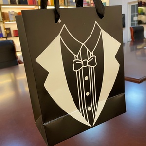 Eco Friendly Shopping <b>Bag</b> Luxury <b>Gift</b> Paper <b>Bags</b> with Your Own Logo for Small Business With Black Ribbon Handle - Product Image 2