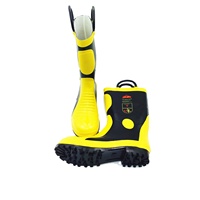 CE FireFighting Sécurité Pompier Bottes Pompier Chaussures Pompier Bottes Feu Chaussures