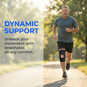 <span class=keywords><strong>Genouillère</strong></span> ajustable avec stabilisateurs latéraux et coussinets en gel rotuliens, soutien du genou pour déchirure du ménisque, arthrite, course à pied, entraînement, sports - Product Image 3