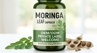 Capsules de Moringa Oleifera à base de plantes naturelles, riches en nutriments, pour soutenir la vitalité du corps