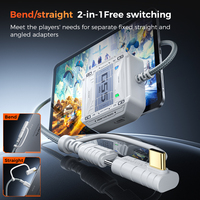 Adaptateur de charge rapide PLEXTONE GS5 Pro NEW PD 60W 5 en 1 TYPE-C vers 3,5 mm ou USB Convertisseur audio pour écouteurs de jeu pour iPad Téléphone