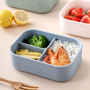 OEM/ODM 7.2인치 실리콘 도시락 용기, 어린이 및 식당용 냉장고 정리함, 음식 보관 용기 - Product Image 3