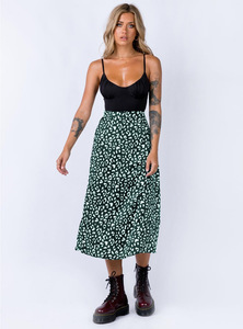 Coldker New Sexy Leopard Print Chiffon <strong>Split</strong> <strong>Skirt</strong> Casual Fashion Long <strong>Skirts</strong> for Women Spring Summer Zip Elegant Female <strong>Skirt</strong> - Product Image 4