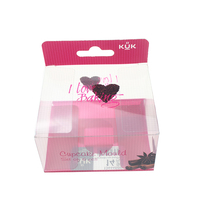 Boîte d'emballage en pvc transparente, Logo personnalisé, boîte écologique pour gâteau, pièces