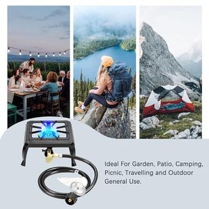 Cocina de Gas Portátil de Hierro Fundido con un Solo Quemador y Calentamiento Rápido para Uso en RV, Hogar, Comercial y al Aire Libre - Product Image 6