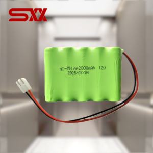 Paquete de Baterías de Emergencia para Elevador <span class=keywords><strong>Otis</strong></span>, Ni-MH 12V AA2000mAh para Caja de Inspección en el Techo del Automóvil - Product Image 1