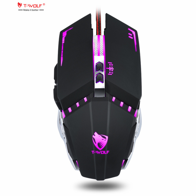 Professional Wired Mouse RGB BackLight 7 Keys Macro Programming Gaming Mechanical Mouse for Game Computer Tablet PC