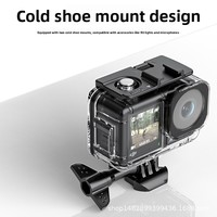 Compatible avec Osmo Action 5 Pro/4/3, boîtier de protection en verre trempé transparent étanche à 60 m, kit d'accessoires