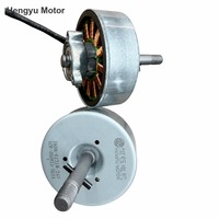 Moteur sans balais à aimant permanent résistant aux chocs, rotor externe BL6121W 24V 2054RPM, montage à bride pour pièces de ventilateur