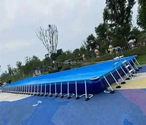 Personalizado Rectangular <span class=keywords><strong>piscinas</strong></span> natación al aire libre gran estructura metálica de acero sobre el suelo suministro de <span class=keywords><strong>piscinas</strong></span> empresas Accesorios - Product Image 3