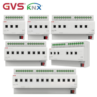 Système d'automatisation direct usine : Actionneur de commutation GVS KNX 12 voies sécurisé pour bâtiments commerciaux intelligents