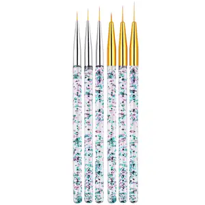 UV Gel Polish Drawing Pen Nail Brush Art Tools Kit Liner Brush For Nail Detail