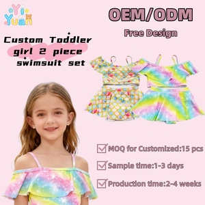 <span class=keywords><strong>Maillot</strong></span> de bain 2 pièces personnalisé Yiyuan pour <span class=keywords><strong>fille</strong></span>, avec volants, bikini d'été, jupes de bain pour enfants avec <span class=keywords><strong>short</strong></span> intégré - Product Image 1