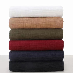 ขายส่ง Eco 2ชั้นเครปย่นผ้าลินินผ้าฝ้ายคู่ผ้ากอซมัสลินห่อผ้า - Product Image 1