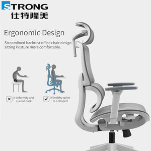 オフィスチェア家具製品快適なデザイン回転式エグゼクティブチェア移動モダンロッキングマネージャー人間工学に基づいたメッシュオフィスチェア - Product Image 6