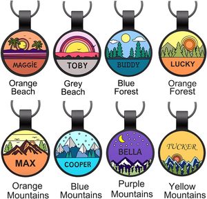 <span class=keywords><strong>Mini</strong></span> étiquette personnalisée en silicone pour animaux de compagnie pour chiens chats mode style animal motif dentelle décoration sculptée au laser QR cordon collier personnalisé - Product Image 5