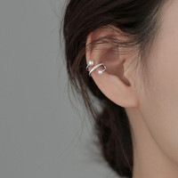 Fangxing – boucles d'oreilles à clip en argent Sterling S925, perles et Zircon, Design Simple haut de gamme, bijoux pour femmes