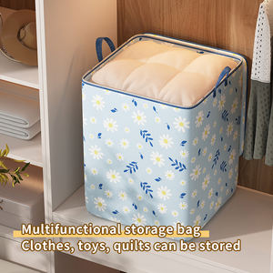 Bolsa organizadora de tela no tejida de gran capacidad para ropa, embalaje móvil, bolsa de Manta, bolsa de almacenamiento de edredón - Product Image 5