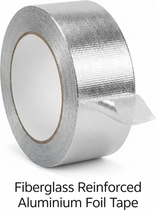 Ruban adhésif en feuille métallique renforcé haute température, solution durable pour l'étanchéité et la réparation des équipements CVC, bouclier thermique - Product Image 6