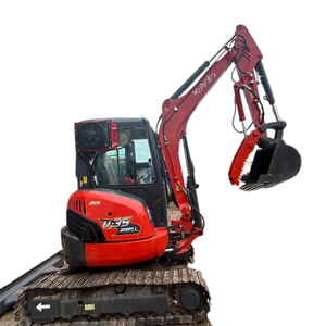 VENTE FLASH Mini pelle excavatrice 3,5 tonnes d'occasion Kubota U35 Machine d'excavatrice sur chenilles de construction U15 U20 U35 U55 à prix avantageux - Product Image 1