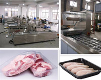 Thermovormende Vacuüm Vlees Voedsel Tomatensaus Salade Kaas Verpakkingsmachine