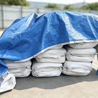 Bâche non tissée pour toit et tente, enduite de PE, légère, imperméable, 45-300 g/m², bleue, pour extérieur