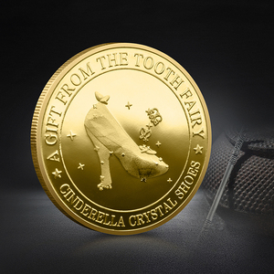 Prezzo di fabbrica fatina dei denti monete d'oro regalo per bambini in metallo moneta commemorativa un cervo - Product Image 2