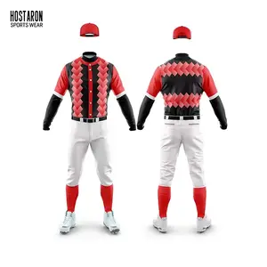 HOSTARON maglie da Baseball in bianco all'ingrosso sublimazione Softball Jersey College uniformi da Baseball personalizzato ricamato abbigliamento da Baseball