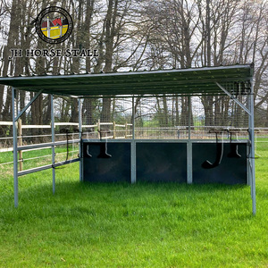 Dayanıklı Modüler Bağımsız Hafif At Ahırı Bölmesi, HDPE Dolgulu, Döner Yemlikli Oturmağı, Sıcak Daldırma Galvanizli Çerçeve - Product Image 6