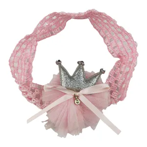 Pink Crown Headband anak pakaian dekorasi ikatan simpul anak perempuan bayi rok Tutu fotografi pakaian