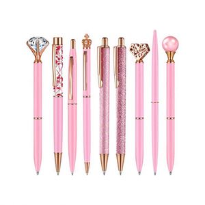 Logo High Quality Wholesale <b>Crystal</b> Diamond <b>Top</b> Metal Ballpoint Pen - Product Image 2