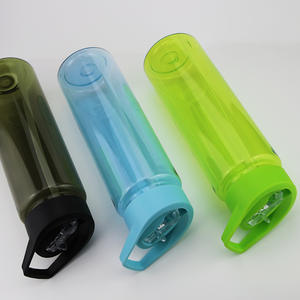 700ml écologique Flip paille sport bouteille d'eau minimaliste rose réutilisable Botella De Agua Con Popote pour la fête - Product Image 3