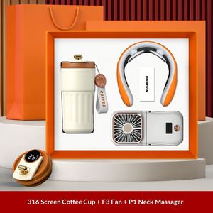 Regalos Personalizados OEM para Clientes, Incluyen Regalos de Bienvenida para Empleados, Ventilador, Masajeador Cervical, Taza de Café y Set de Regalos Empresariales - Product Image 3