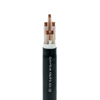 Câble d'alimentation ignifuge en cuivre XLPE PVC 0,6/1kV ZC-YJV 4x16+1x10mm² pour tableaux de distribution d'atelier